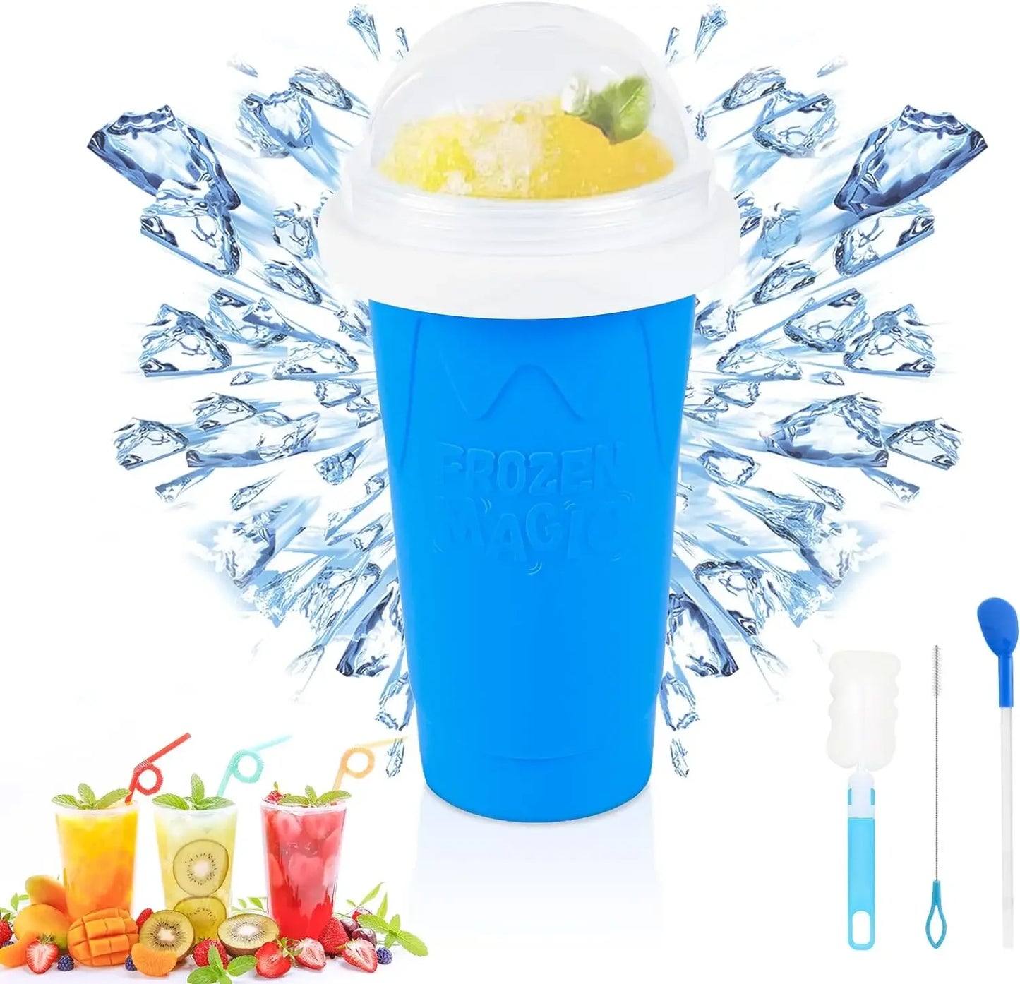 Taza casera para batidos congelados rápidos