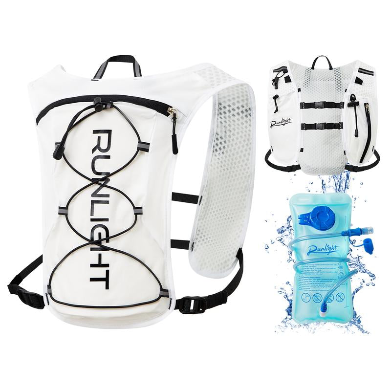 Running Vest for Women Men, Adjustable Chest Straps Running Hydration Backpack Vest, Breathable Reflective Running Vest with 1.5L Water Bladder & Phone Bag,Daypack for Outdoor Climbing Hiking Cycling