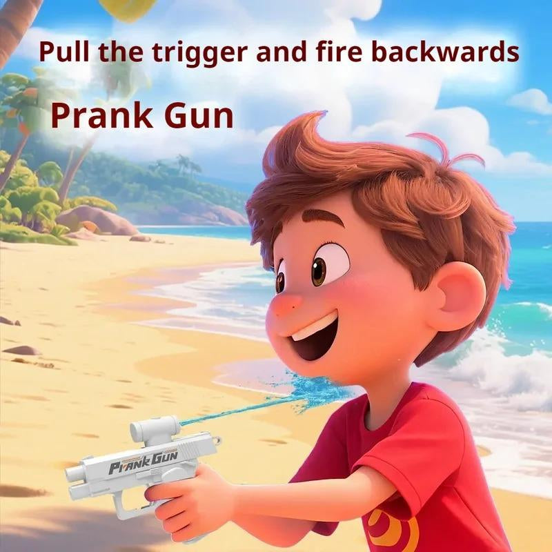 Pistola de agua de broma, minipistolas de agua de broma, pistola de agua de broma de doble cara