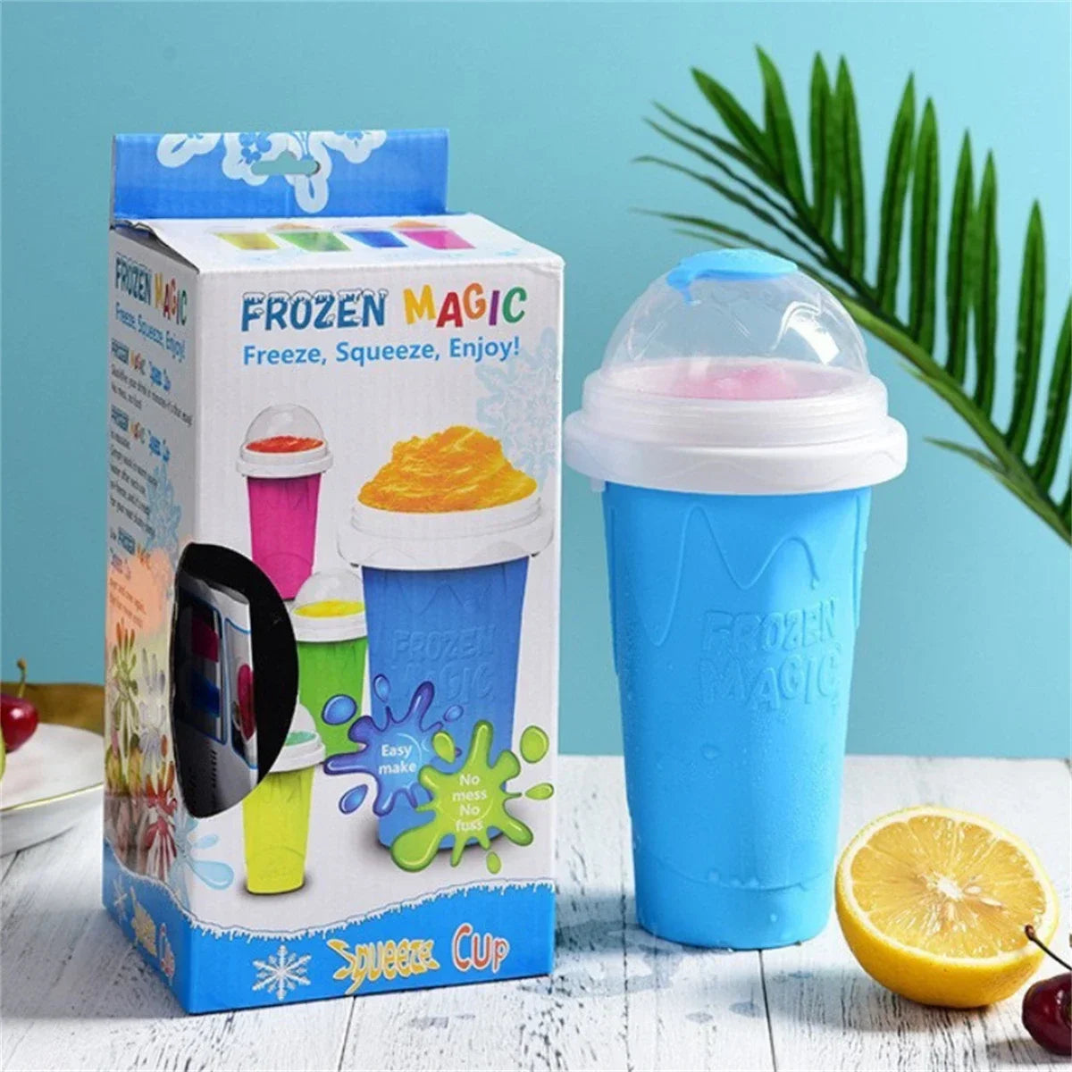 Taza casera para batidos congelados rápidos