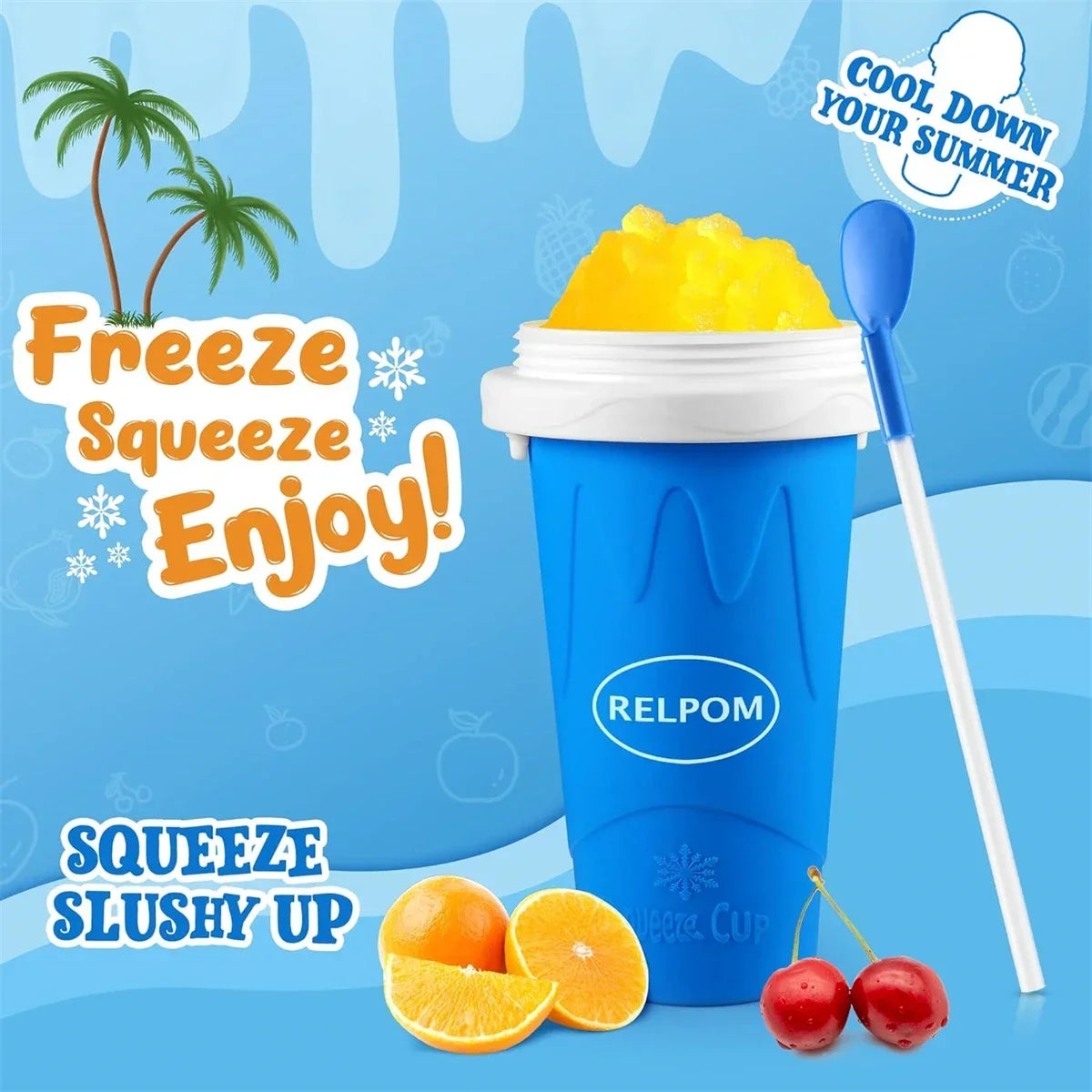 Taza casera para batidos congelados rápidos