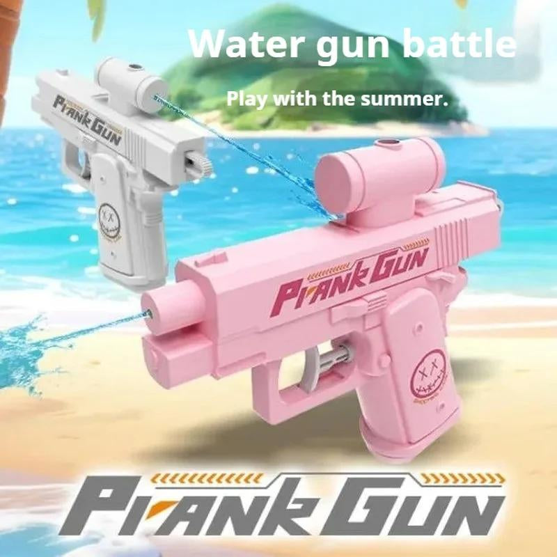 Pistola de agua de broma, minipistolas de agua de broma, pistola de agua de broma de doble cara